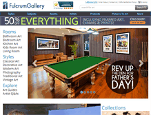 Tablet Screenshot of fulcrumgallery.com